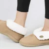Faux Suede Adult Slipper Boots