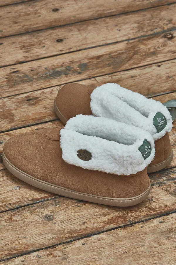 Faux Suede Adult Slipper Boots