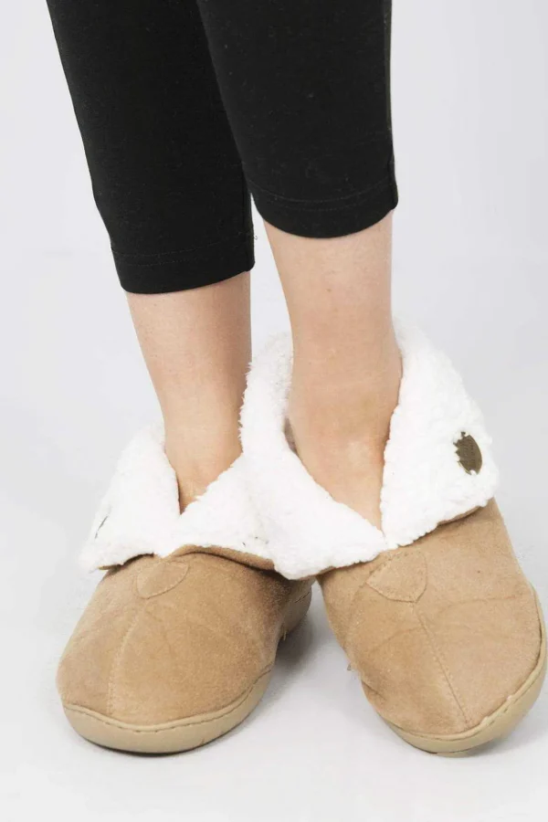 Faux Suede Adult Slipper Boots