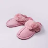 Faux Suede Mule In Pink