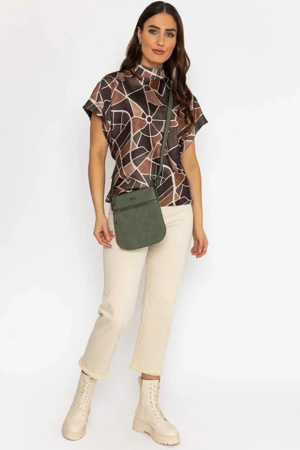 Faye Crossbody Bag In Olive