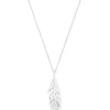 Feather Pendant In Silver