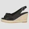 Felia Wedge Espadrille In Black
