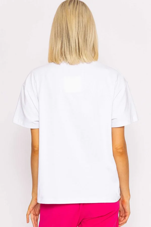 Flamingo Printed T-Shirt In White