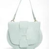 Flap Over Satchel Bag In Sage