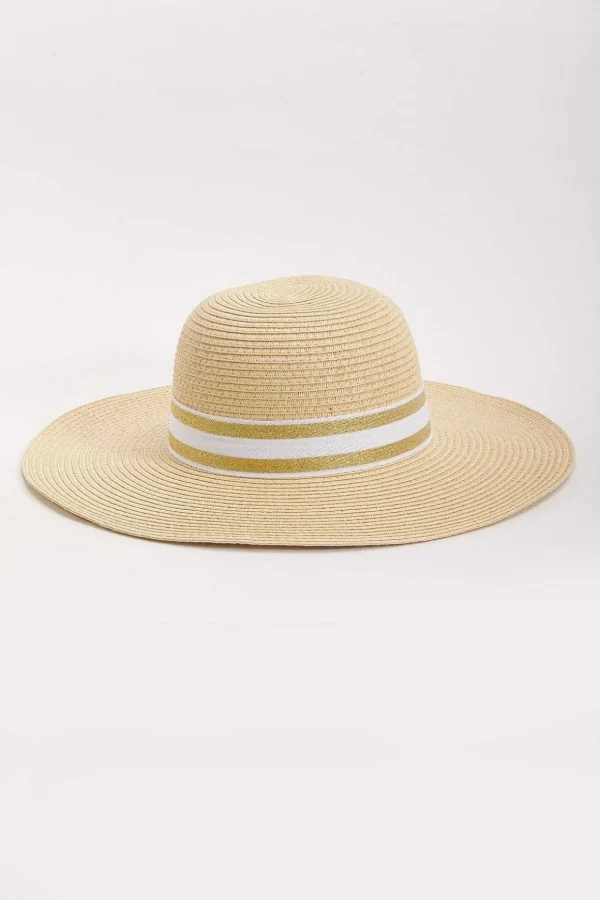 Floppy Hat With Lurex Trim