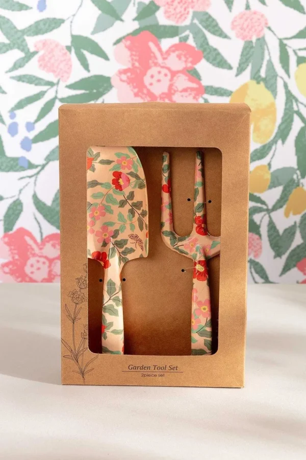 Floral Garden Tool Set Of 2