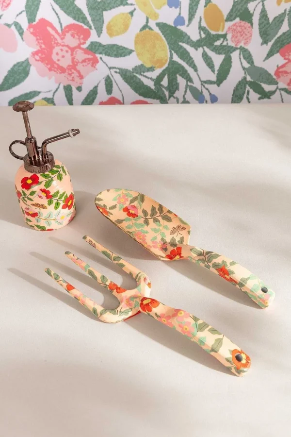 Floral Garden Tool Set Of 2