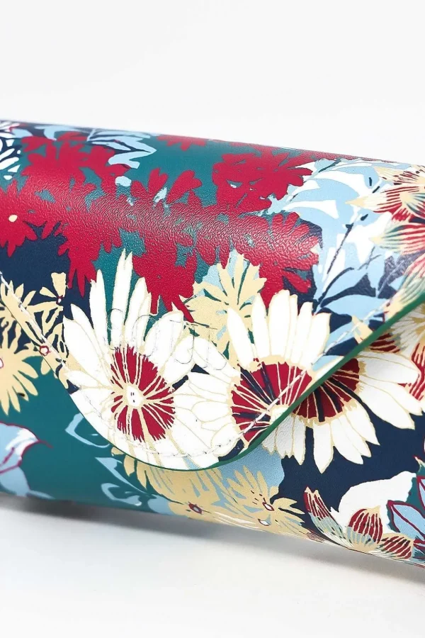 Floral Print Sunglass Case