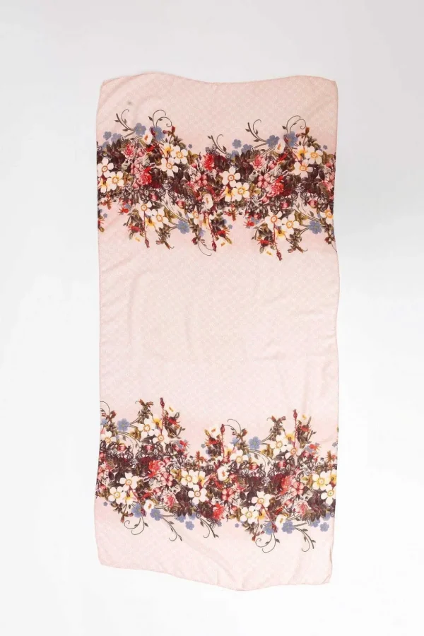 Floral Scarf In Pink