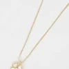 Flower Necklace In Gold