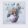 Flowers Posy Textured Canvas Wall Art