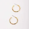 Foil Open Hoop Earring