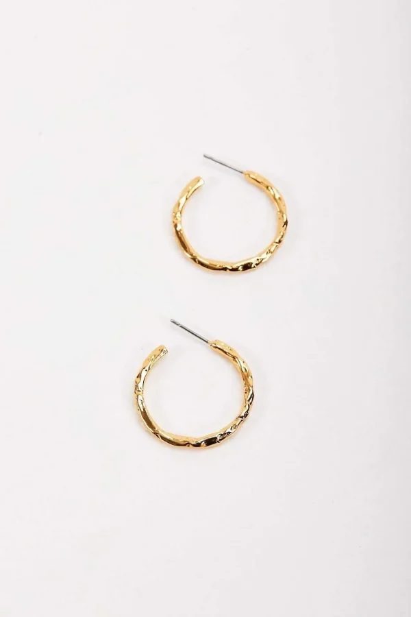Foil Open Hoop Earring