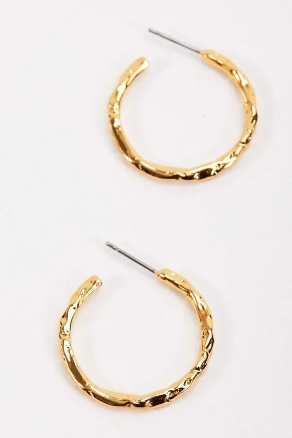 Foil Open Hoop Earring