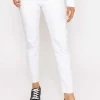 Frayed Hem Jeans In White