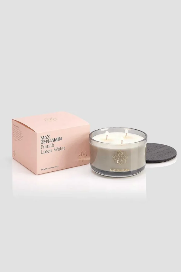 French Linen 3 Wick Luxury Candle