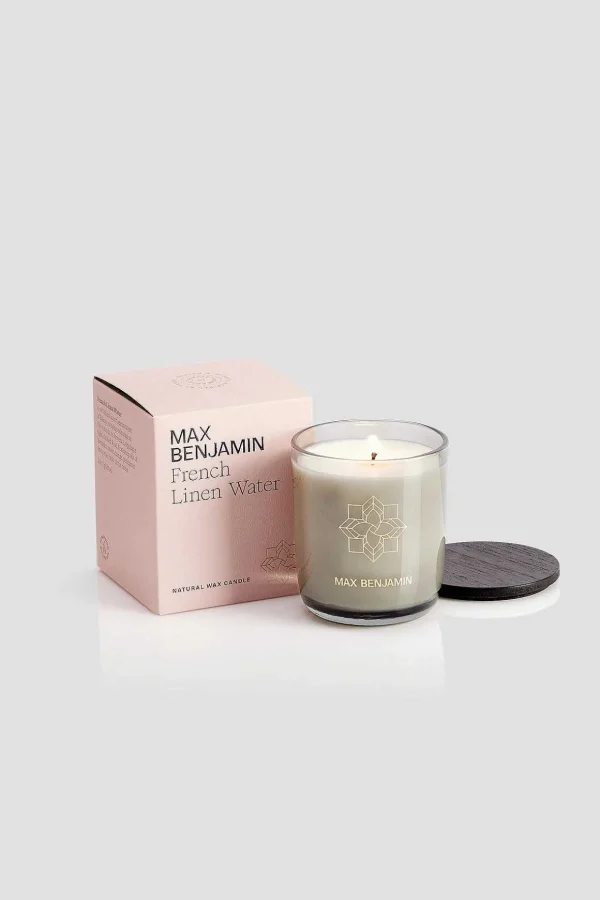 French Linen Water Natural Wax Candle
