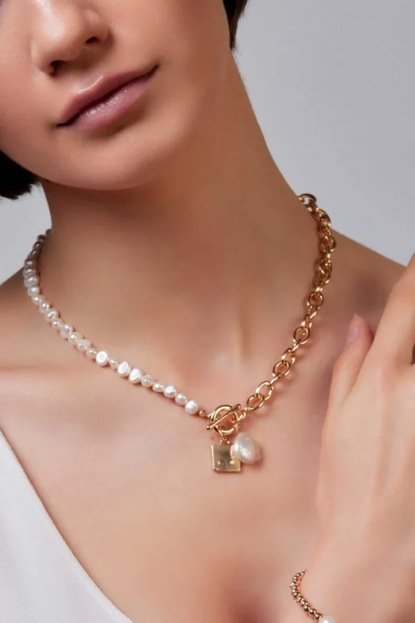Freshwater Pearl & Charms Necklace