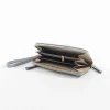 Front Zip Purse In Grey