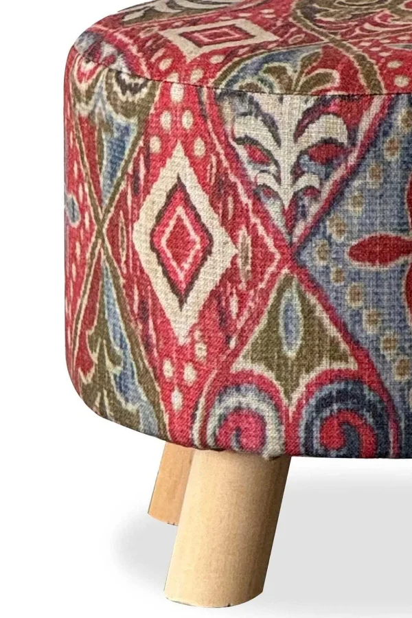 Geometric Diamond Footstool
