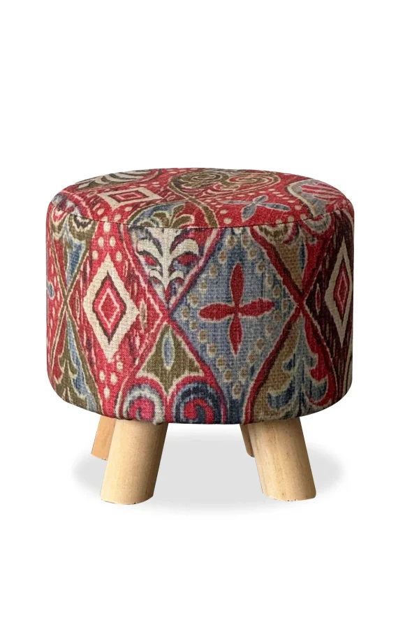 Geometric Diamond Footstool