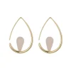 Gia Pink Aventurine Gemstone Hoops