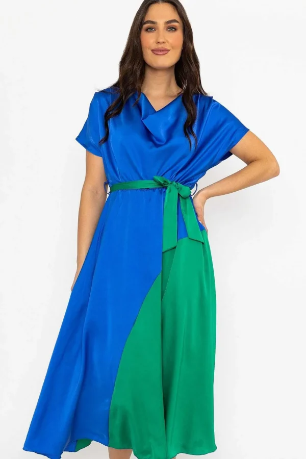 Gigi Midi Dress In Blue