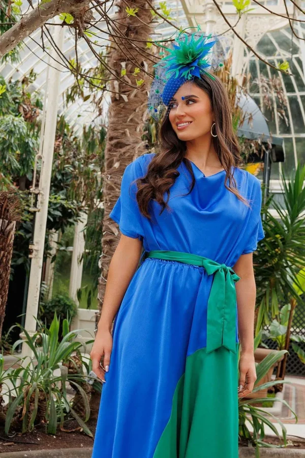 Gigi Midi Dress In Blue