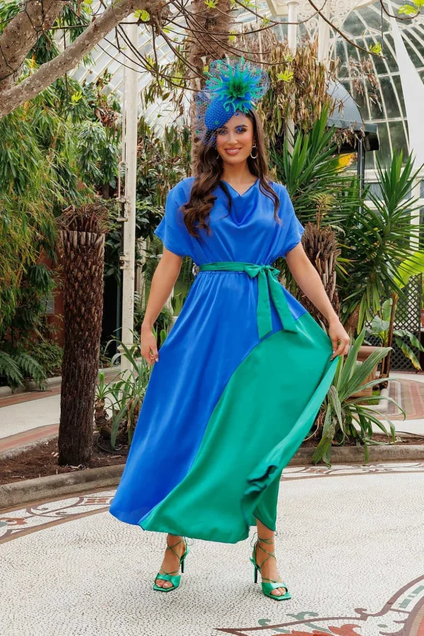 Gigi Midi Dress In Blue