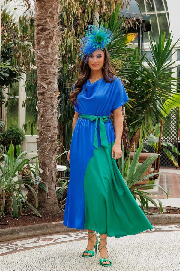 Gigi Midi Dress In Blue