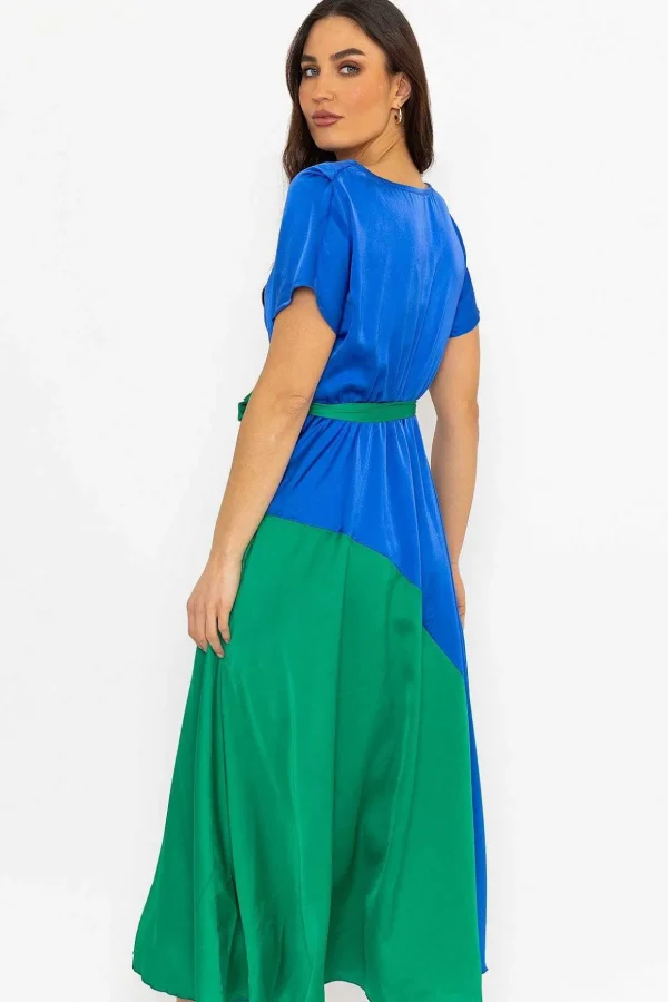Gigi Midi Dress In Blue