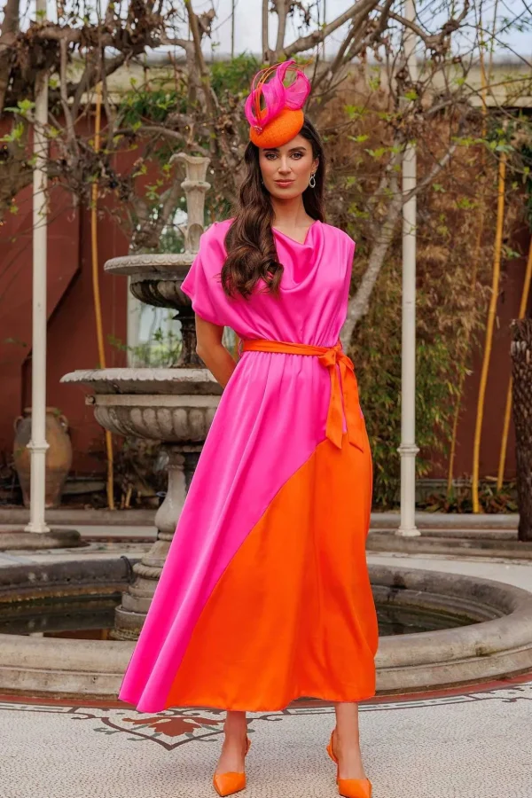 Gigi Midi Dress In Pink