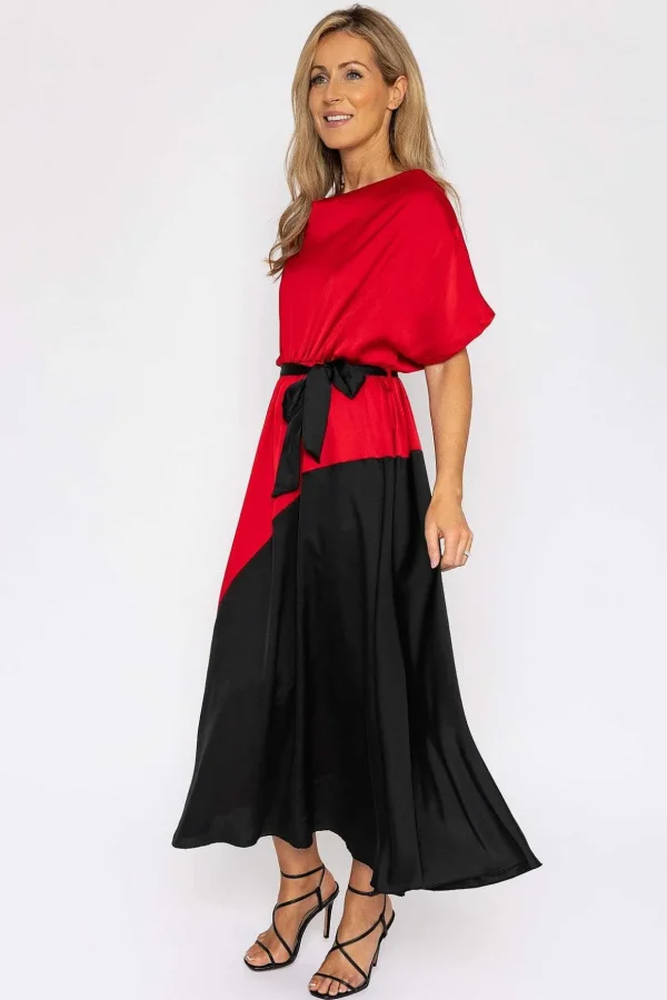 Gigi Midi Dress In Red