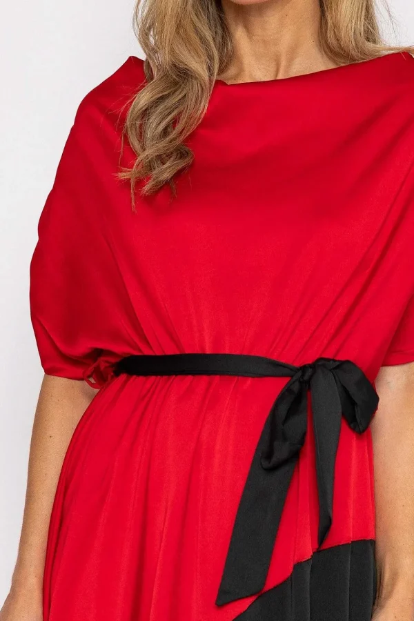 Gigi Midi Dress In Red