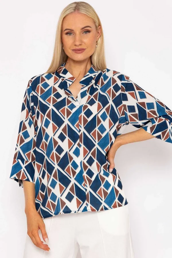 Gina Blouse In Navy