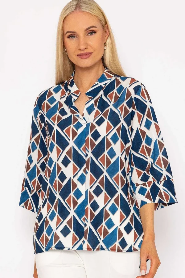 Gina Blouse In Navy