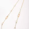 Glass Pearl Link Necklace