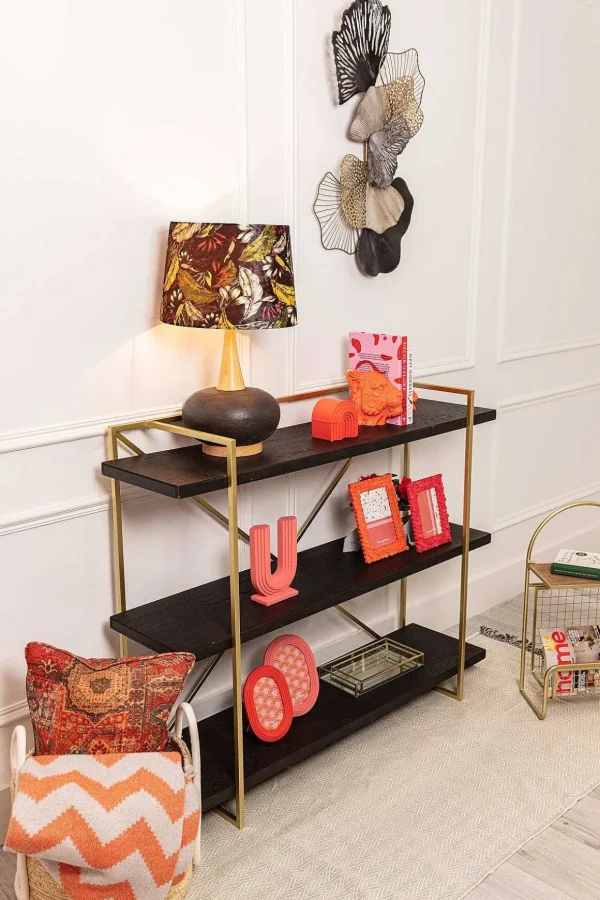 Gold And Black Console Table