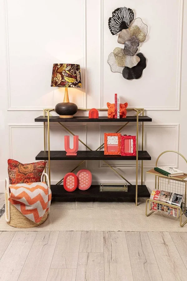 Gold And Black Console Table