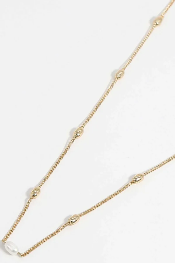 Gold Beaded Necklace