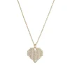 Gold Cut Out Heart Pendant