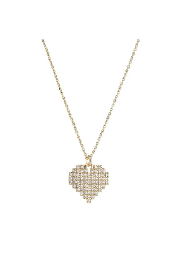 Gold Cut Out Heart Pendant