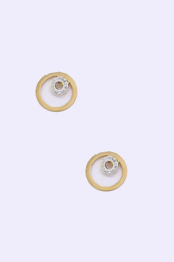 Gold Double Circle Earrings - Soul Special