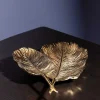 Gold Double Feather Platter