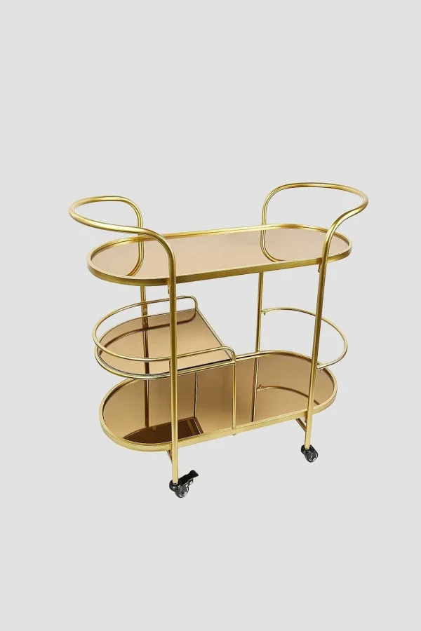 Gold Drinks Trolley