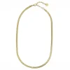 Gold Flat Snake Chain Necklace