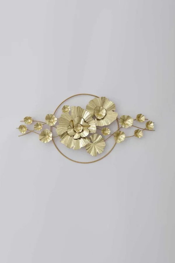 Gold Floral 3D Wall Decor