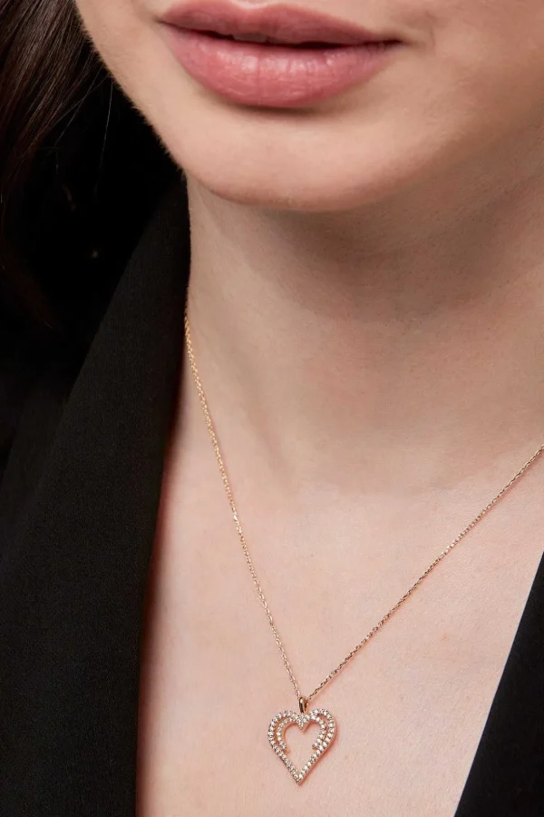 Gold Hidden Heart Necklace