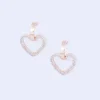 Gold Hoop & Heart Earrings